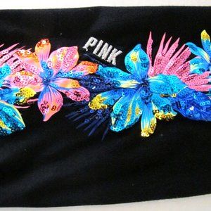 Victoria's Secret PINK Sequin Tropical Tee Size L